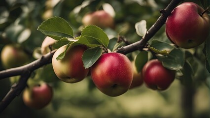 Obraz premium apples on a branch