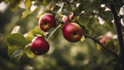 apples on a tree