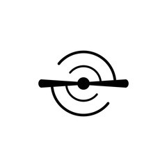 Abstract propeller logo design. Vector illustration Abstract propeller shape. modern logo design vector icon template
