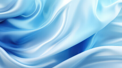 Obraz premium 光沢のある青色の布の背景素材