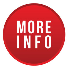 more info banner design. more info icon. Flat style vector illustration.