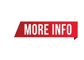 more info banner design. more info icon. Flat style vector illustration.