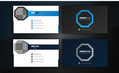 New and modern business card design template simple and minimal business card design background