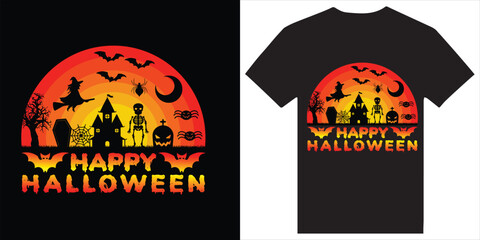 Happy  Halloween T-shirt design