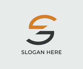 S font slices design for company logo