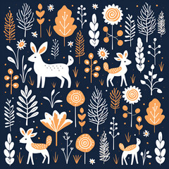 seamless pattern with birds and flowers, christmas background with stars4k HD quality photo, Christmas and New Year card with gifts and toy decorations