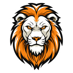 Obraz premium Lion head vector illustration