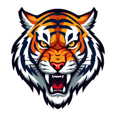 Tiger head vector illustration