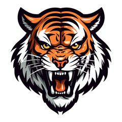 Tiger head vector illustration