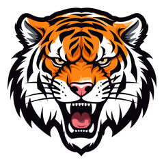 Tiger head vector illustration
