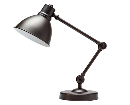 Desk lamp isolated on transparent background