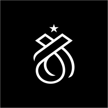 A simple J6 logo design ideal for various company types, including sports, finance, and luxury brands star
