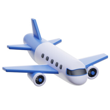 recommend clip art: 3d airplane travel icon. 3D airplane illustration in png. plane 3d icon. airplane 3d icon isolated on white.