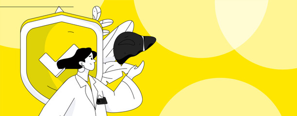 Medical characters fighting the epidemic flat vector concept operation hand drawn illustration
