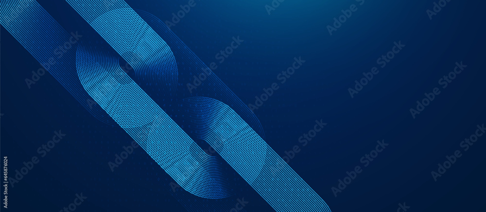 Poster blockchain digital technology. big data network connections technology. cryptocurrency. lines art st