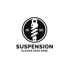 Shock breaker suspension logo design