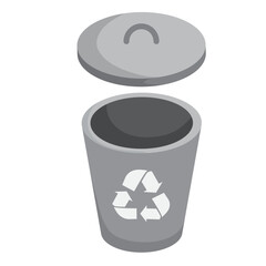 Green technology element isometric icon.