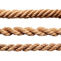 Fototapeta premium Rope, transparent background, isolated image, generative AI 