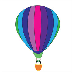Fototapeta premium parachute. vector illustration. on white background
