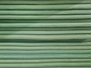 close up of green layer mattress 