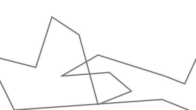 Geometric breaking lines form different formations when intersecting.