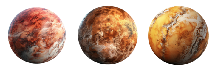 xoplanet, transparent background, isolated image, generative AI
