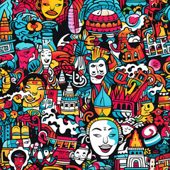 Colorful Siam Street Art