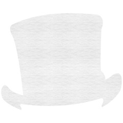 Digital png illustration of grey hat on transparent background