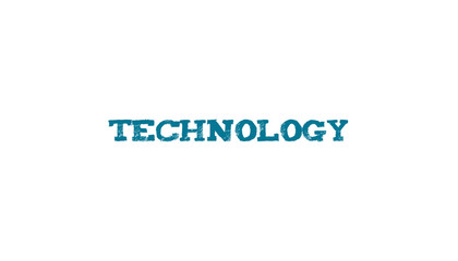 Digital png illustration of technology text on transparent background
