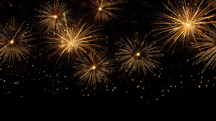 Fototapeta na wymiar festive fireworks in the night sky. Generative Ai