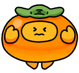 渋い顔のカキ