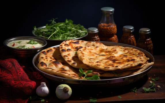 Popular breakfast dish in Kerala Parotta or Paratha