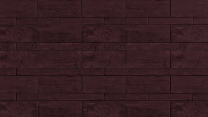 Brick random dark red wall
