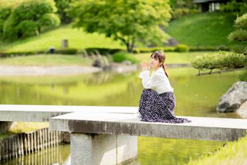 Naklejka premium 美しい日本女性