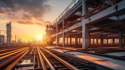 Fototapeta premium Building under Construction.