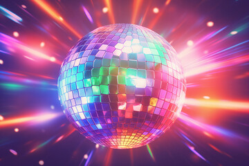 disco lights disco ball colorful background