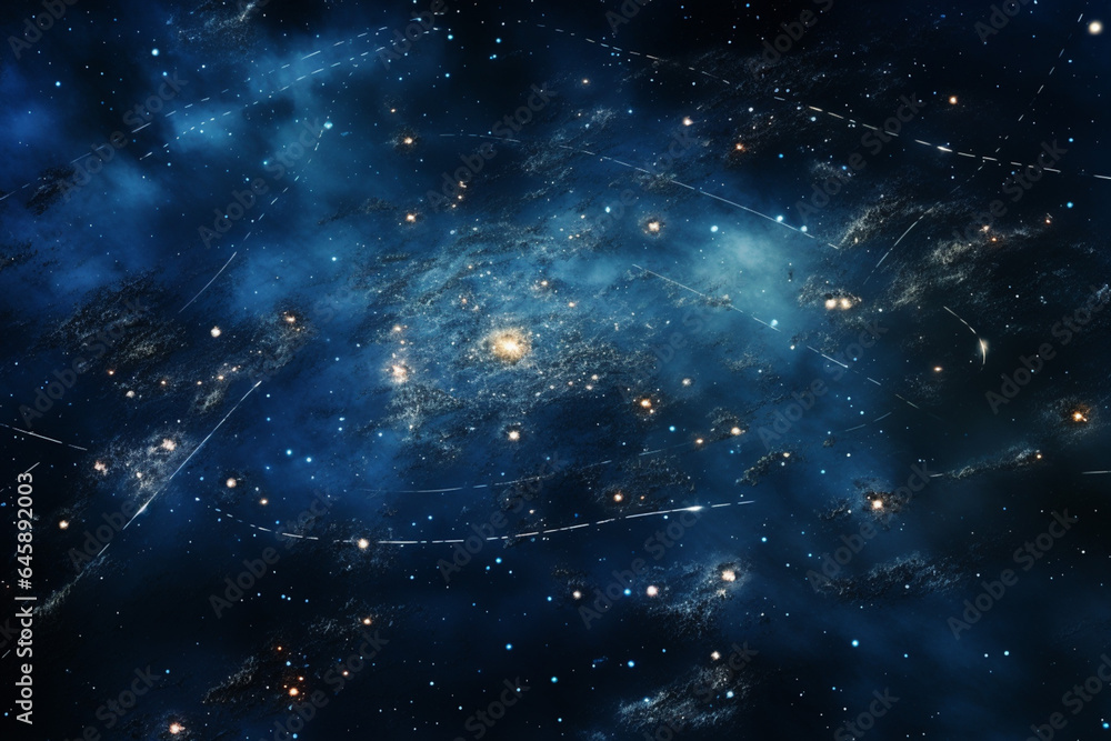 Wall mural a star map for a fantasy universe, astrology