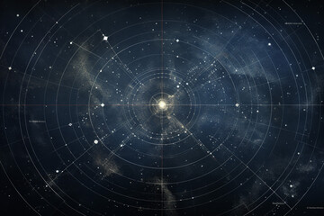 a star map for a fantasy universe, astrology