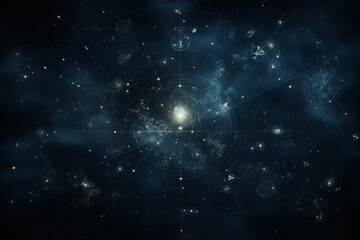 Obraz premium a star map for a fantasy universe, astrology