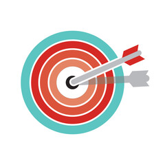 Target icon on white background