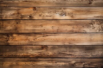 Obraz na płótnie Canvas Brown wood plank texture background. Generative AI image