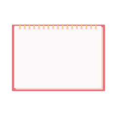 赤色のスケッチブック