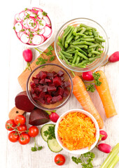 bowl of fresh vegetable salad- healthy eating