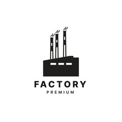 Old Factory hipster vintage logo vector icon illustration