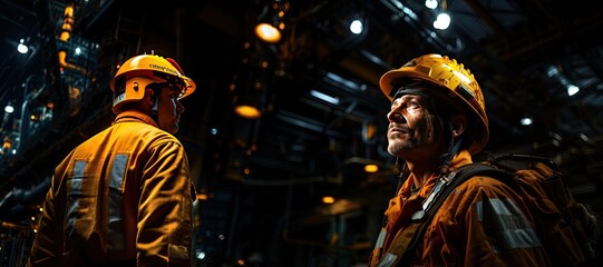 Obraz premium Oil Rig Worker: An oil rig worker operates heavy machinery on a remote and hazardous offshore platform.Generated with AI