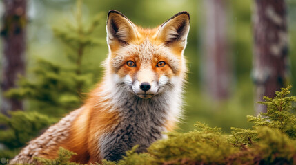 Fototapeta premium Fox in the Wilderness