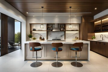 modern kitchen interior