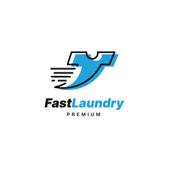 Fast Laundry logo designs template
