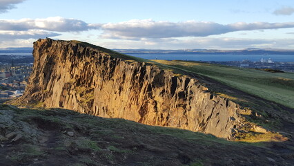 Volcanic hill in Edinburgh