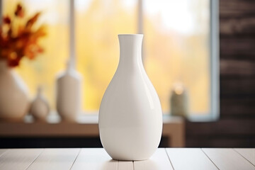 blank vase mock up, minimalistic mockup style